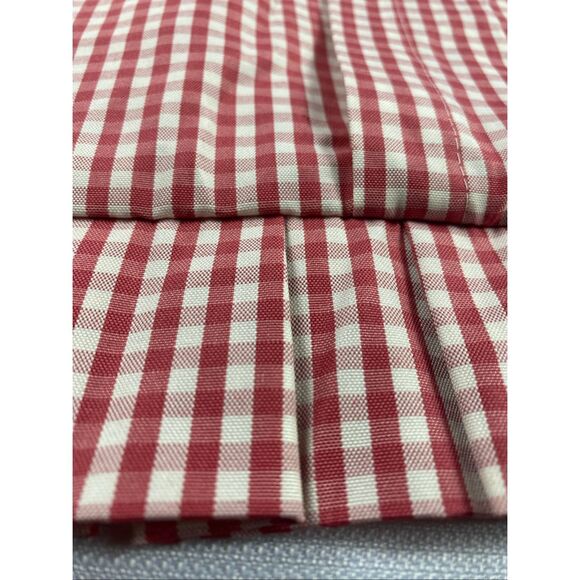 Legacy Red Gingham Ruffled Pillow Sham Cover Made in USA 20x26 - Picture 2 of 6